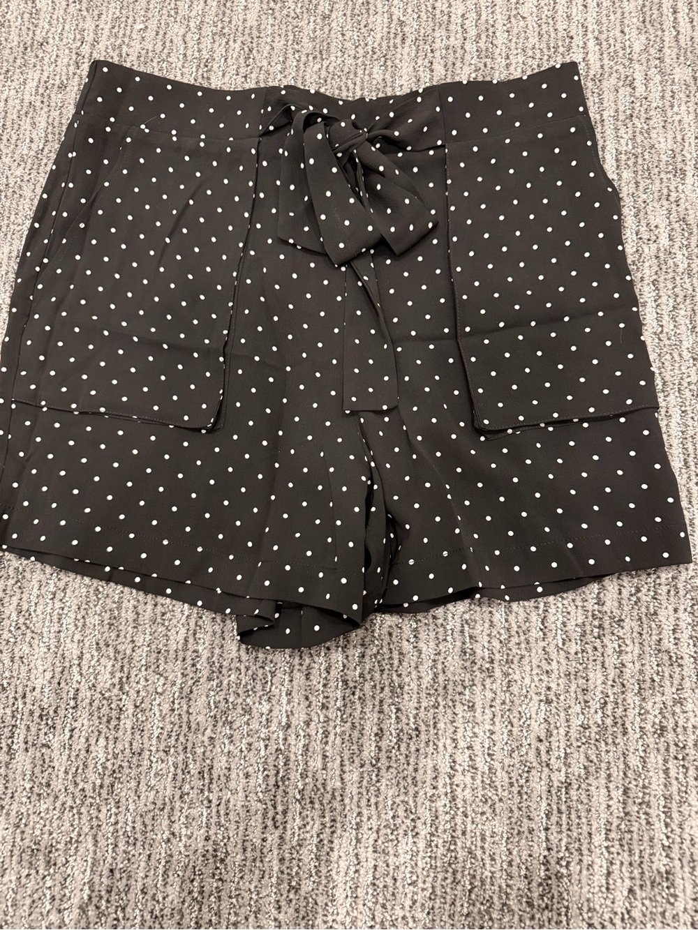 Pending! Joe Fresh NEW Polka Dot Tie-Waist Women’s Shorts - Black